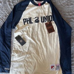 Philadelphia Union MLS Mitchell & Ness Navy and Cream Top